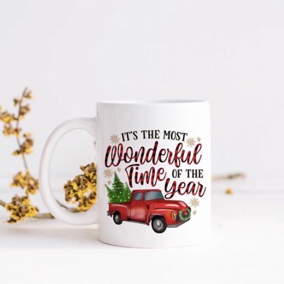 Red Truck Christmas Mug - Picture 1 of 2